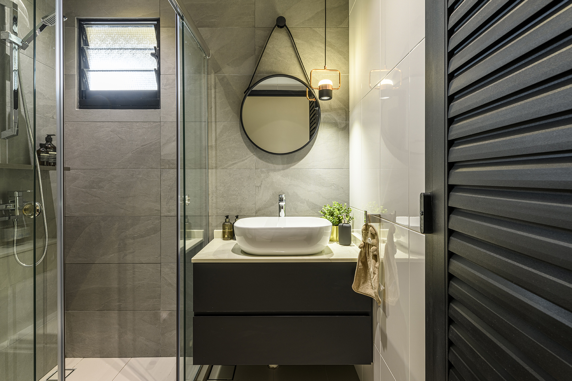 Modern HDB Bathroom Design For HDB In Singapore - Obbio Concept